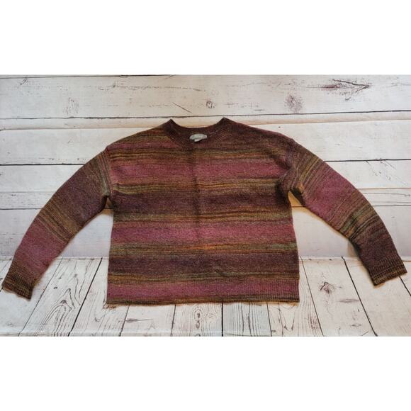 natural reflections sweater Size L Cranberry Fall Colors - Picture 1 of 9